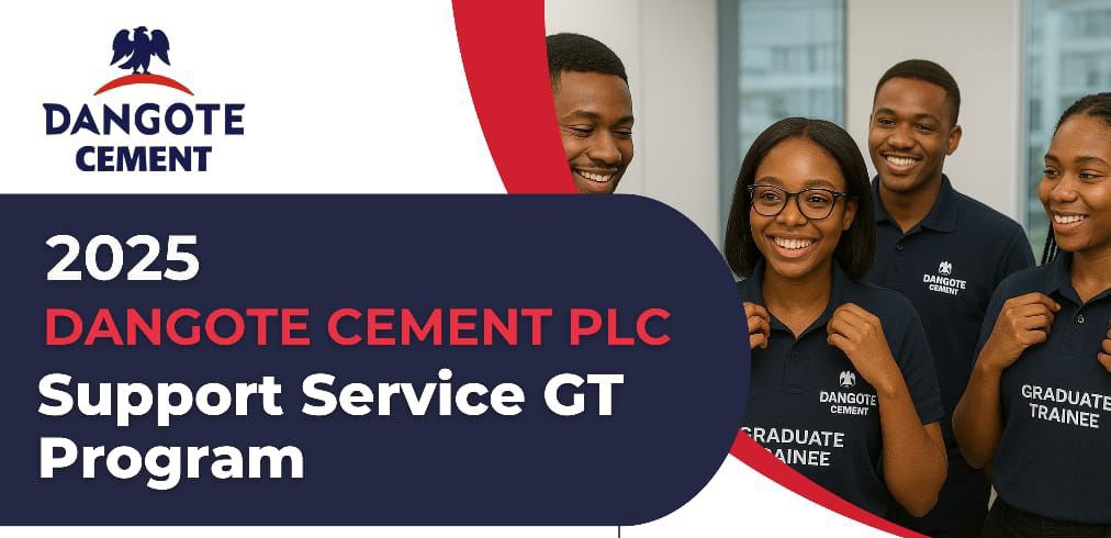 2025 DANGOTE CEMENT PLC Technical & Technical Support GT Program