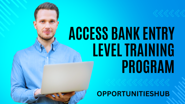 Access Bank Entry Level Training Program