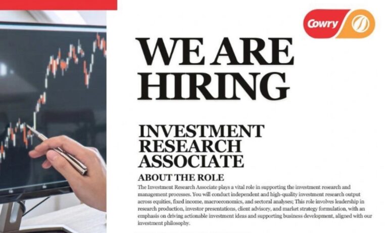 JOB Alert: Investment Research Associate
