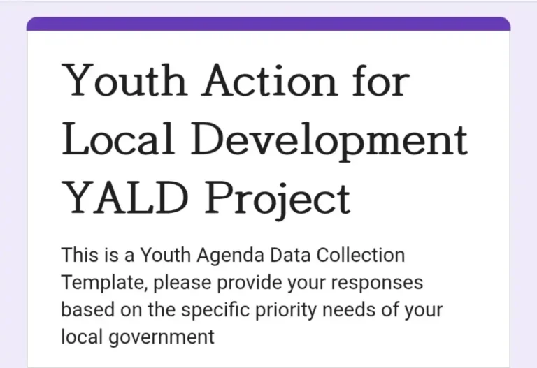 Call for Youth Input: Data Collection for the Katsina Youth Agenda (YALD Project)