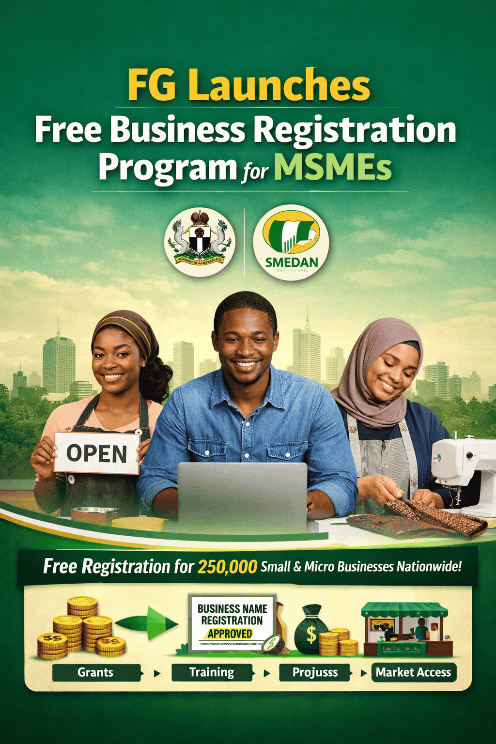 FG Launches Free Business Registration Program for MSMEs