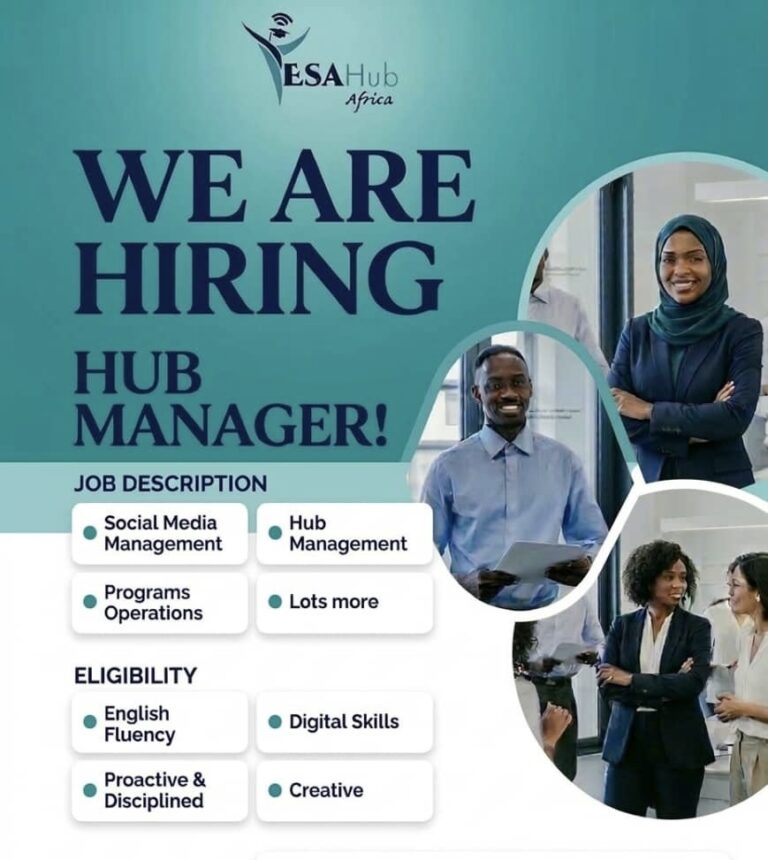 ESAHub Africa Are Hiring!
