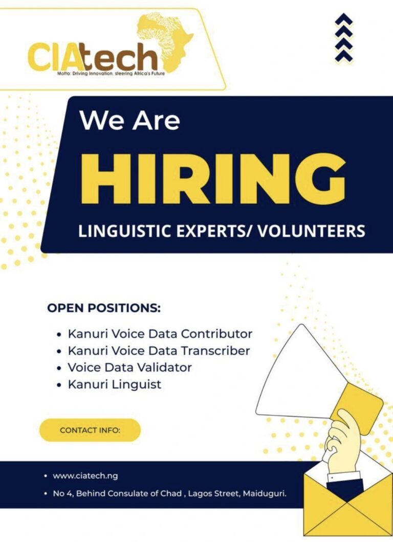 Call for Applications for Kanuri Voice Data Contributors