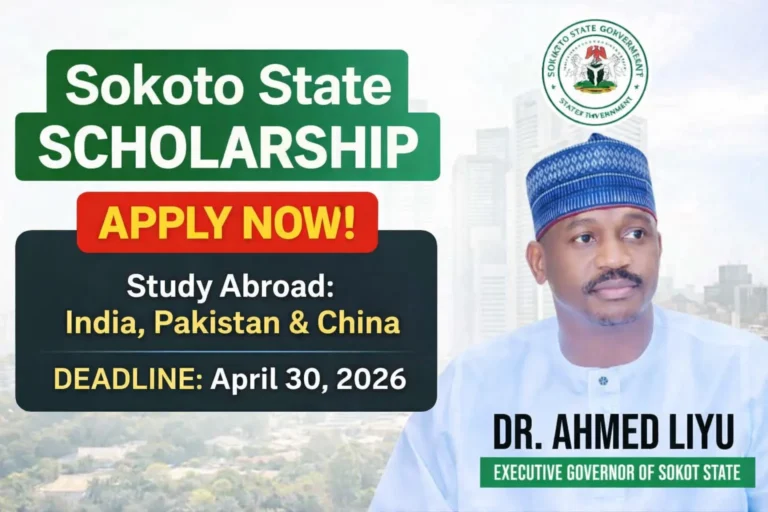Apply for Fully Funded Sokoto State Scholarship 2026 to Study Abroad