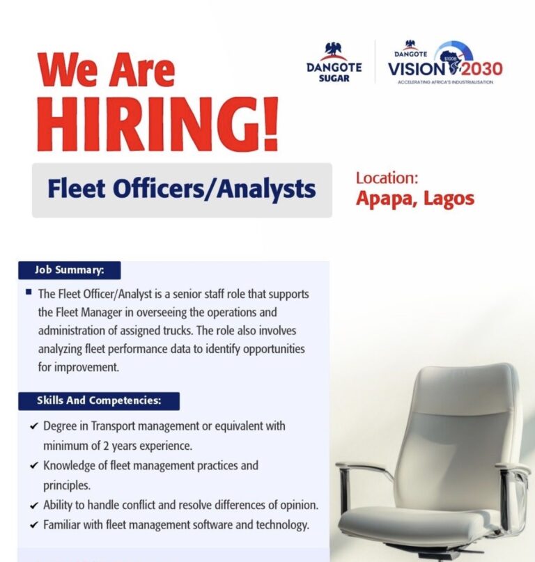 Apply to Vacancy Dangote Industries Limited