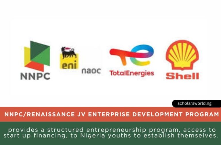 NNPC/Renaissance JV Enterprise Development Programme 2026