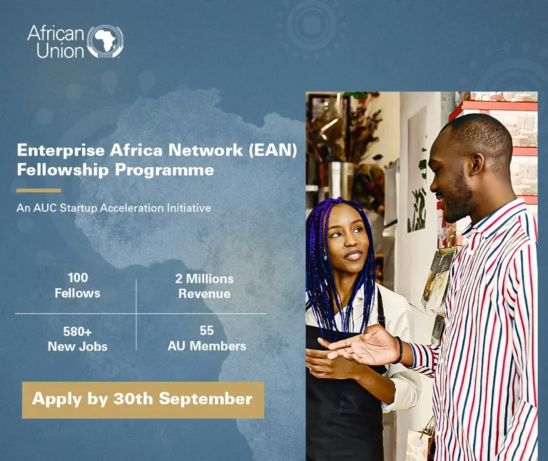 Call for Applications: African Union Enterprise Africa Network (EAN) Fellowship 2026 (Cohort 2) Call for Applications: African Union Enterprise Africa Network (EAN) Fellowship 2026 (Cohort 2)