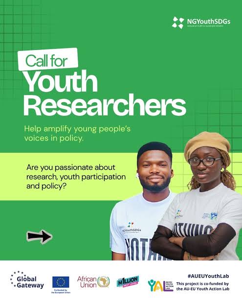 Youth Opportunity: NGYouthSDGs Recruitment 2026 – Youth Researchers (Nationwide Youth Opportunity: NGYouthSDGs Recruitment 2026 – Youth Researchers (Nationwide