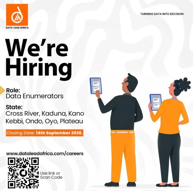 Data-Lead Africa Field Data Enumerators Recruitment 2026 (Agriculture Study) Data-Lead Africa Field Data Enumerators Recruitment 2026 (Agriculture Study)