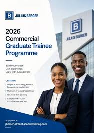 2026 Julius Berger Commercial Graduate Trainee Program for Young Graduates 2026 Julius Berger Commercial Graduate Trainee Program for Young Graduates