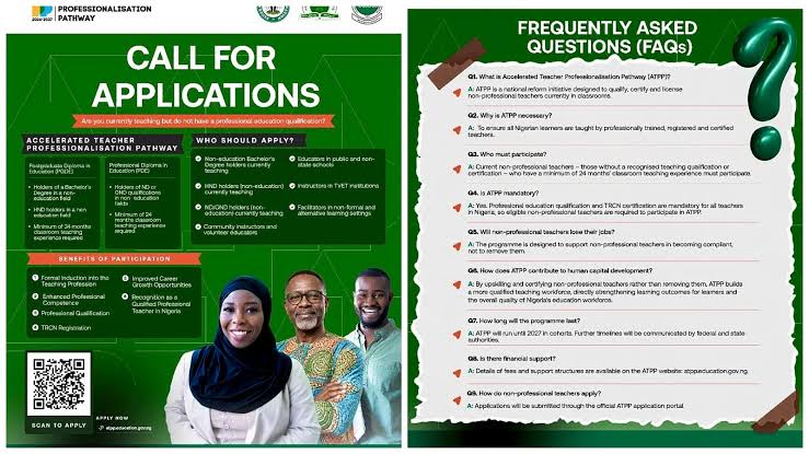 Federal Ministry of Education Accelerated Teacher Professionalisation Pathway (ATPP) 2026 Federal Ministry of Education Accelerated Teacher Professionalisation Pathway (ATPP) 2026