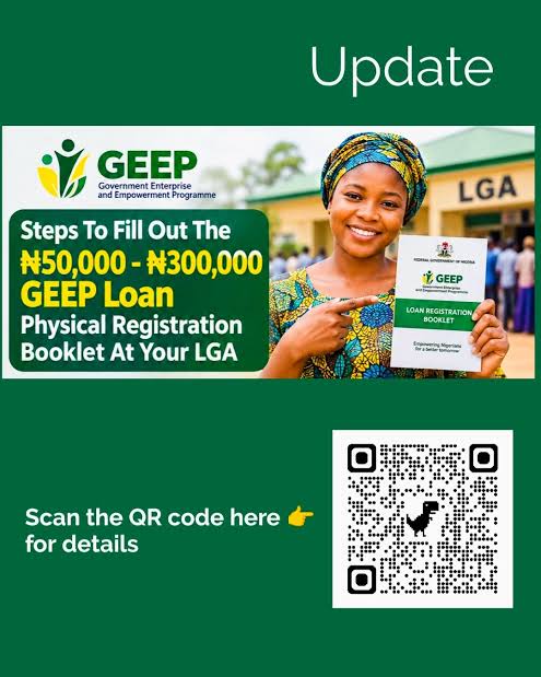 Steps To Fill Out The N50,000-N300,000 GEEP Loan Physical Registration Booklet At Your LGA